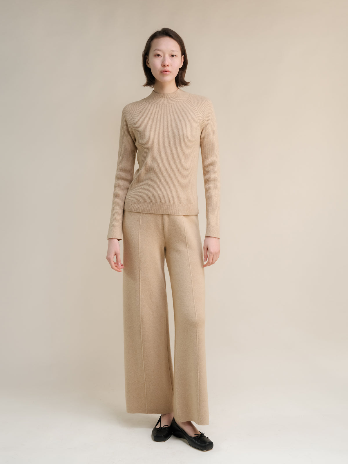 Cashmere Mix Mock Neck Sweater – Lèmme, made in Italy