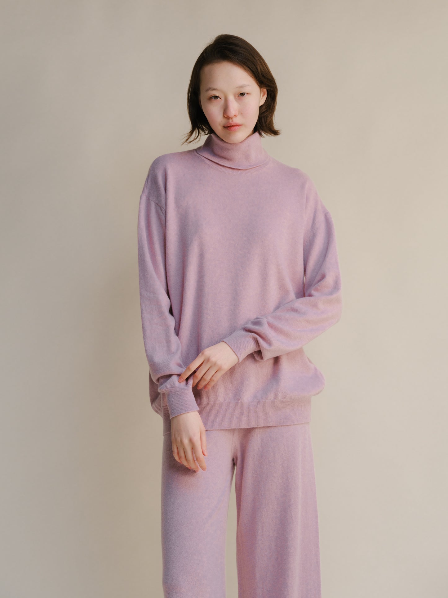 Cashmere Mix Classic Turtleneck Sweater
