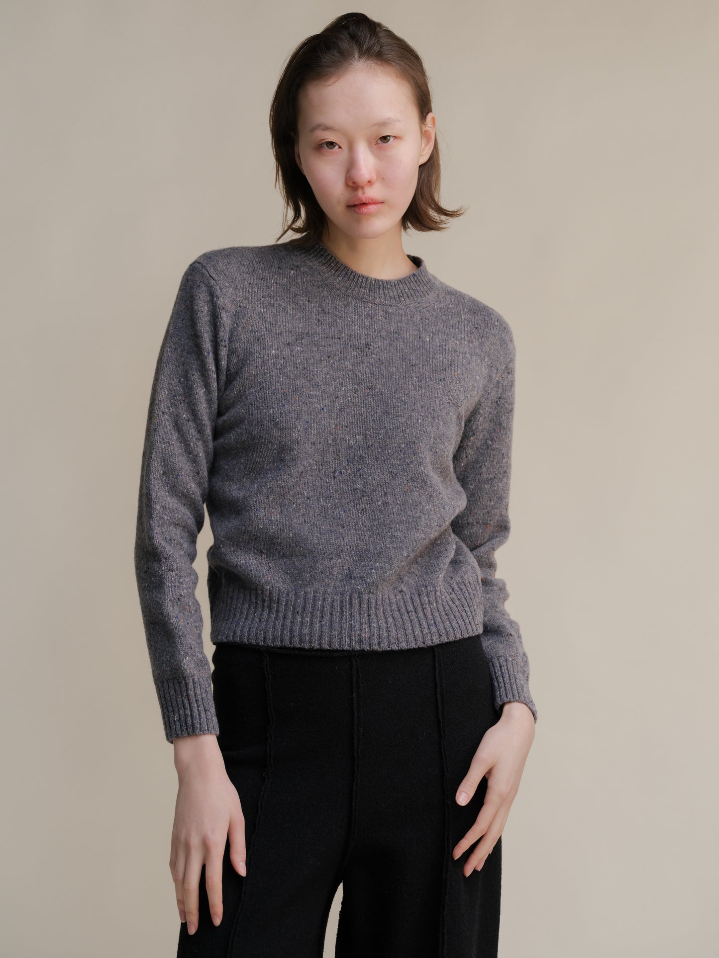 Tweed Crewneck Sweater