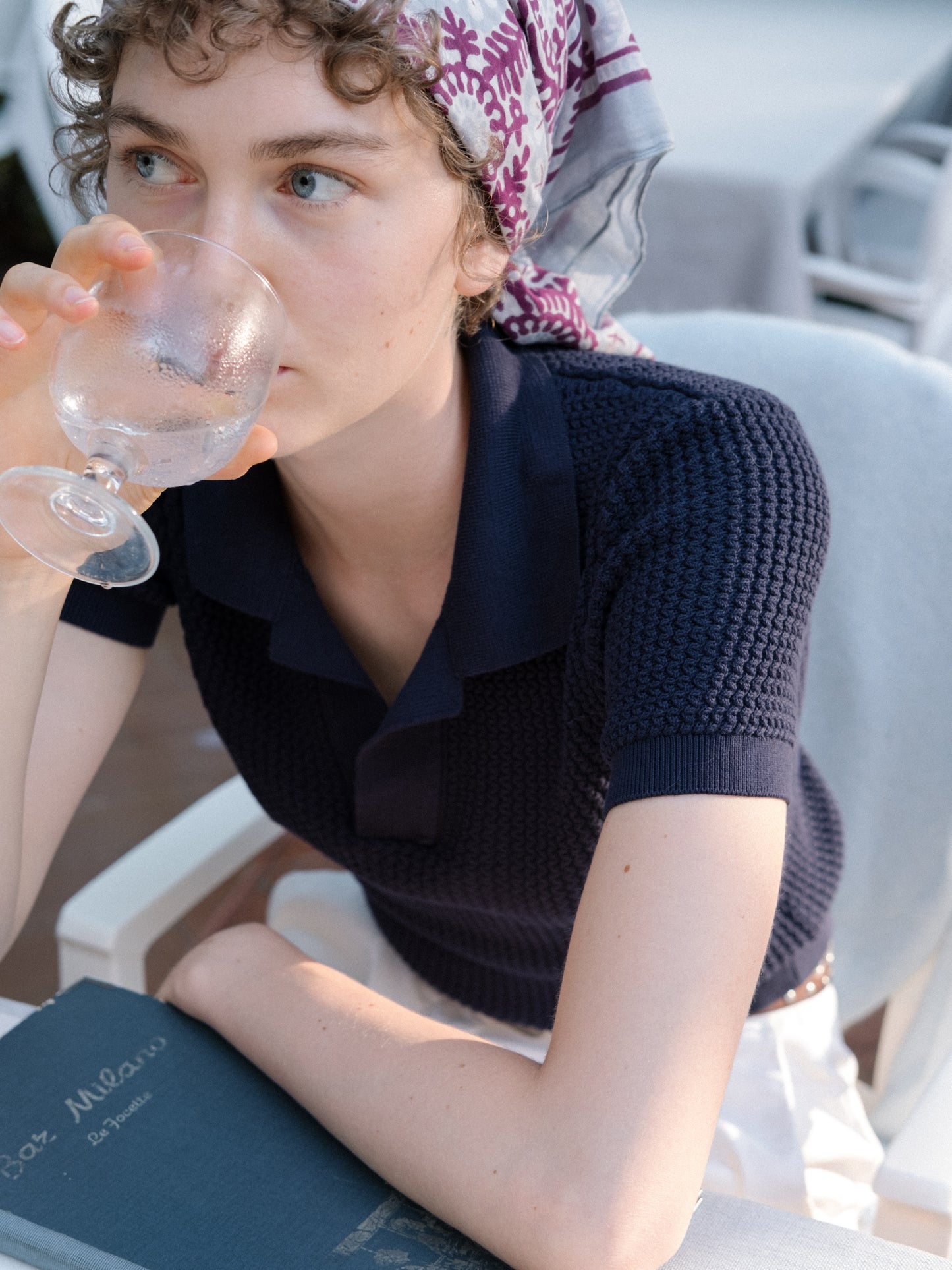 Cotton Crochet Polo