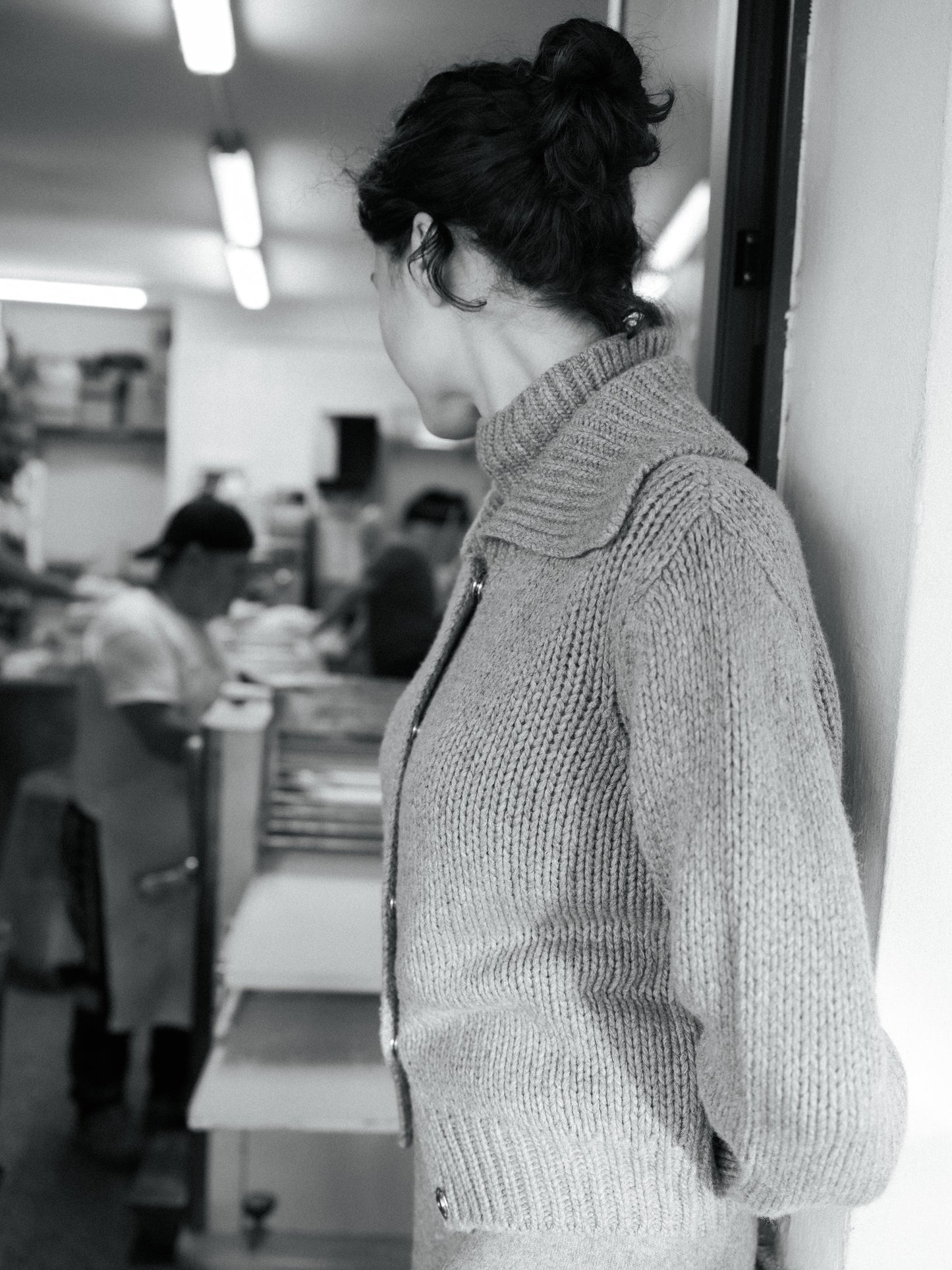 Cashmere Mix Chunky Cardigan