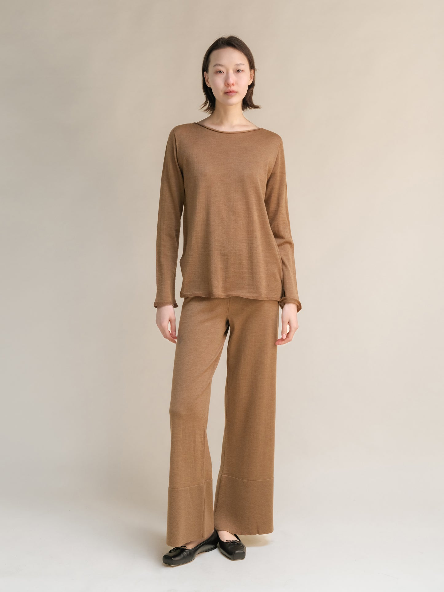 Extra Fine Merino Wool Boatneck Sweater (3D-Knit)