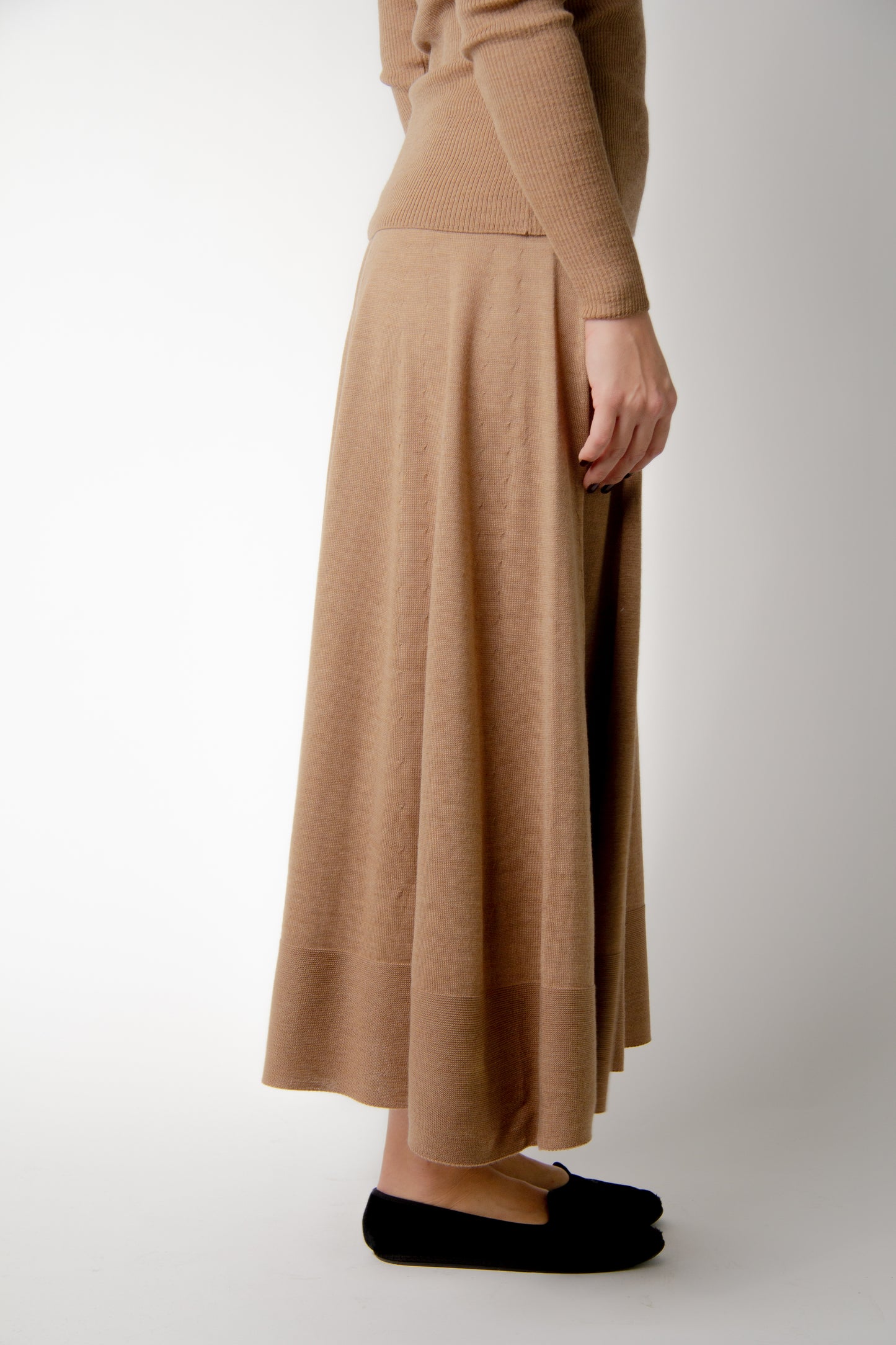 Extra Fine Merino A-Line Skirt (3D-Knit)