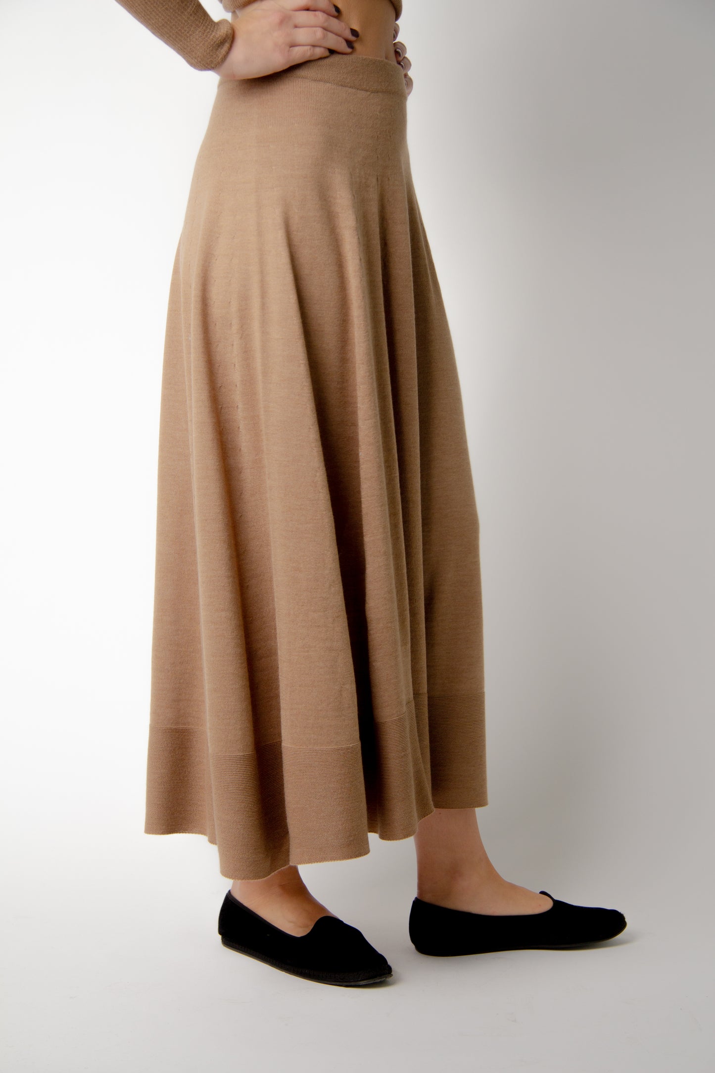 Extra Fine Merino A-Line Skirt (3D-Knit)