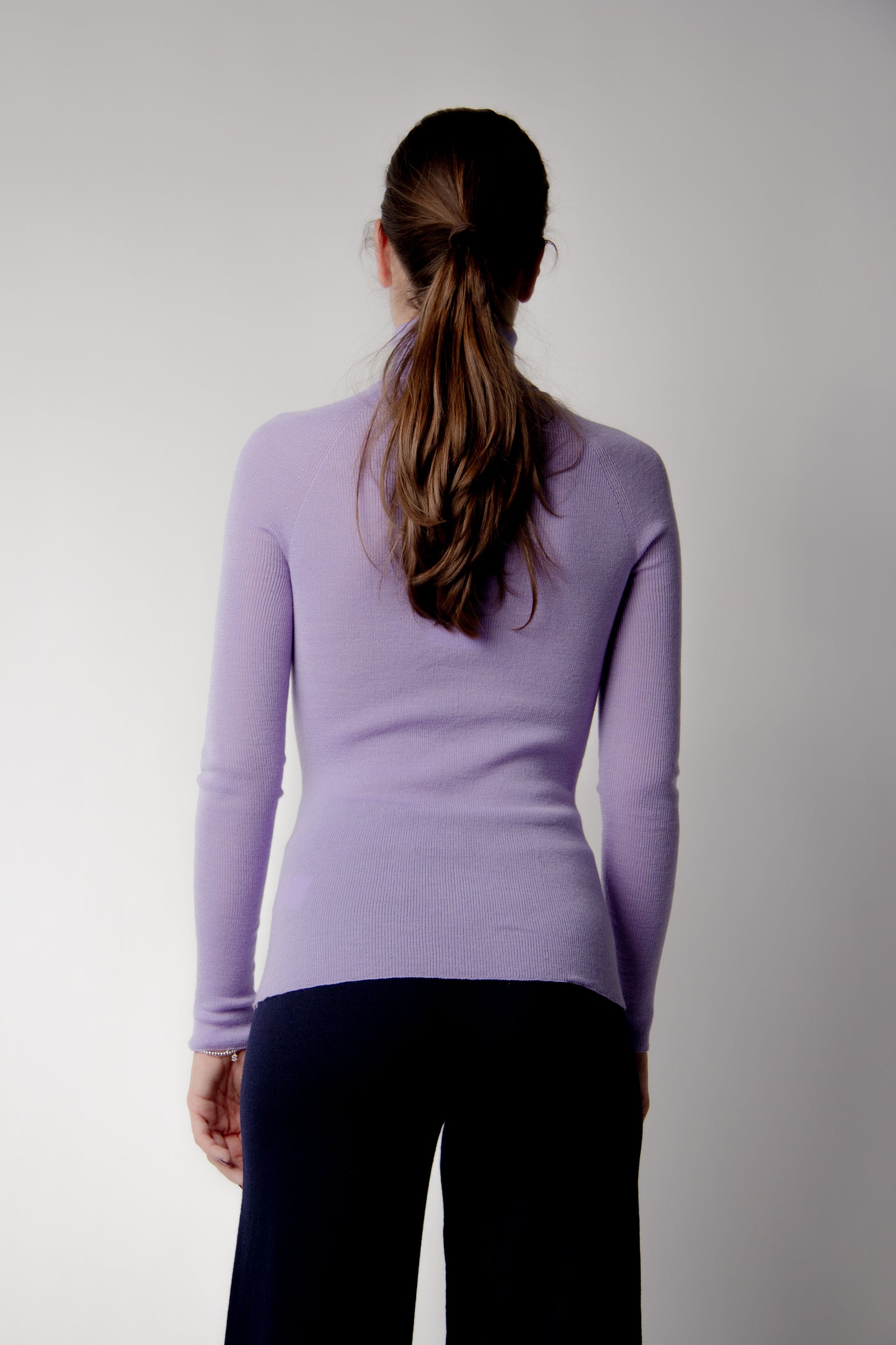 Extrafine Merino Ribbed Turtleneck (3D-Knit)