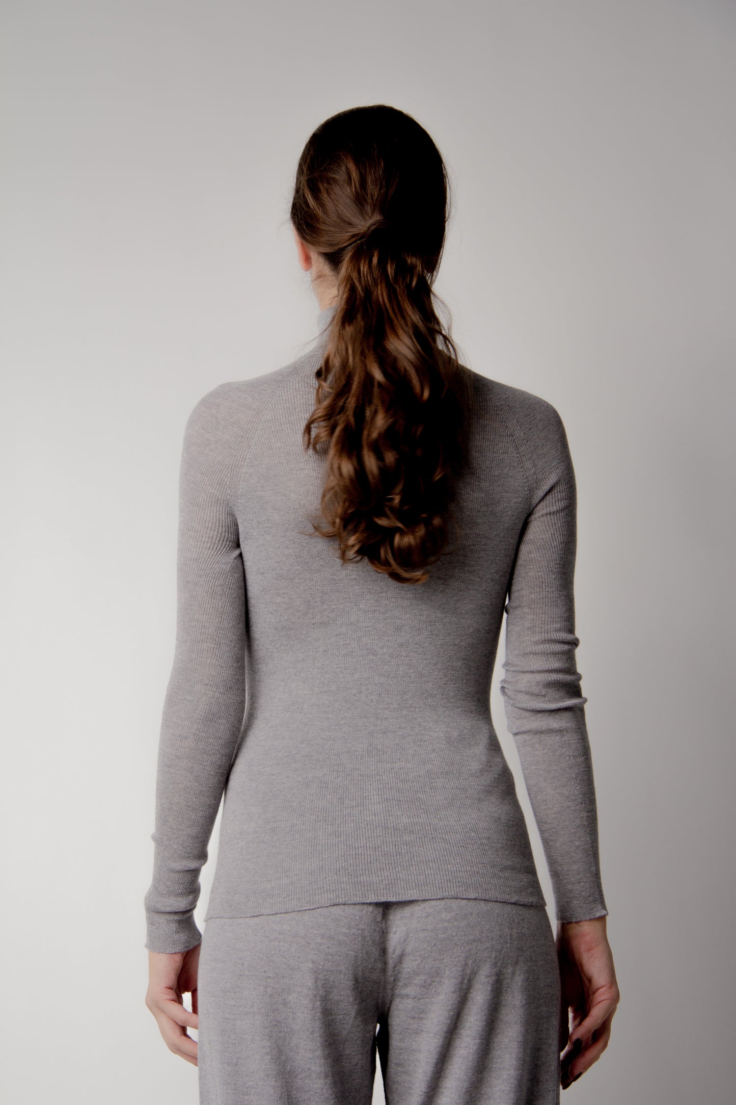 Extrafine Merino Ribbed Turtleneck (3D-Knit)