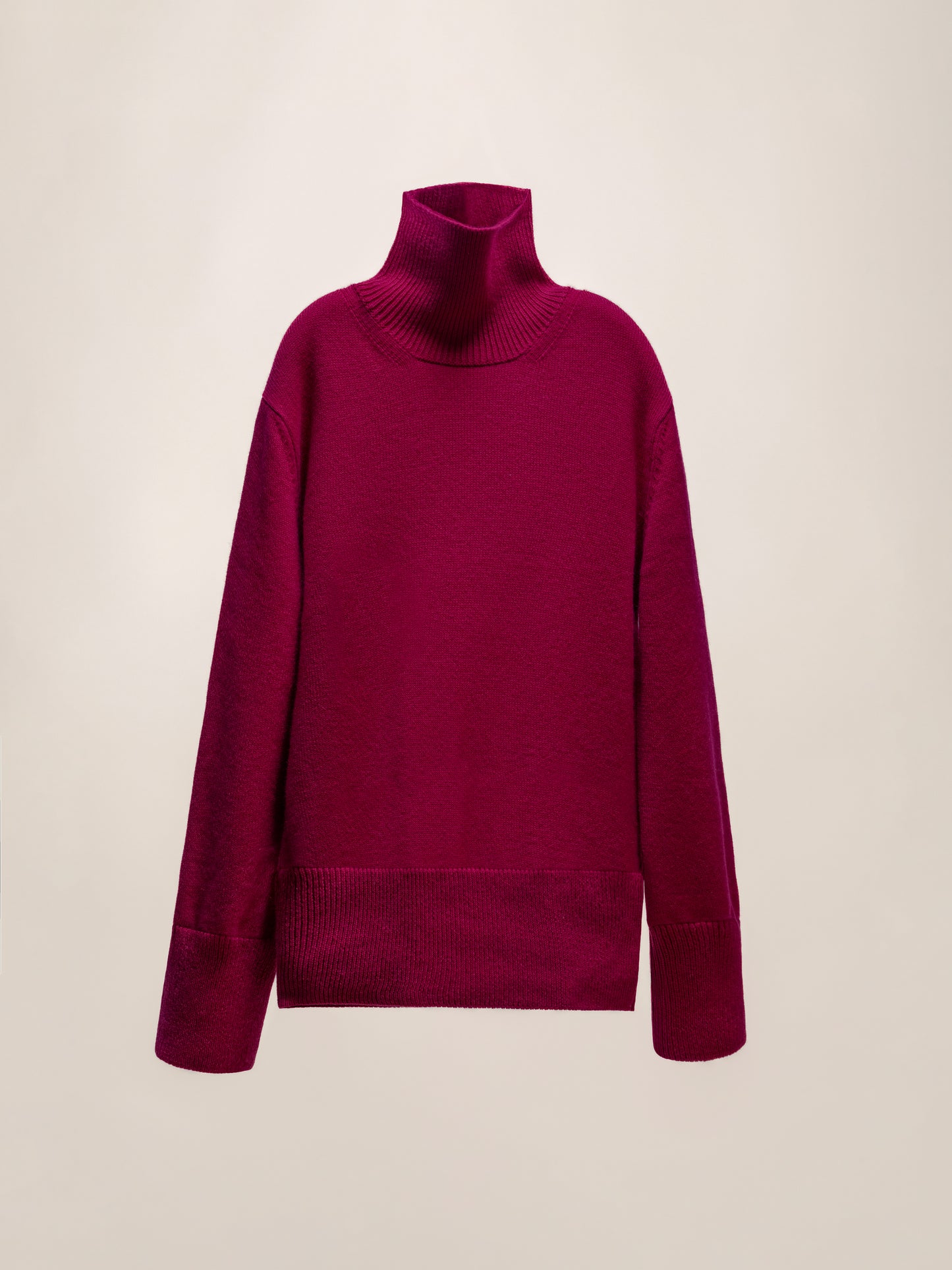 Pure Cashmere Maxi High Neck Sweater