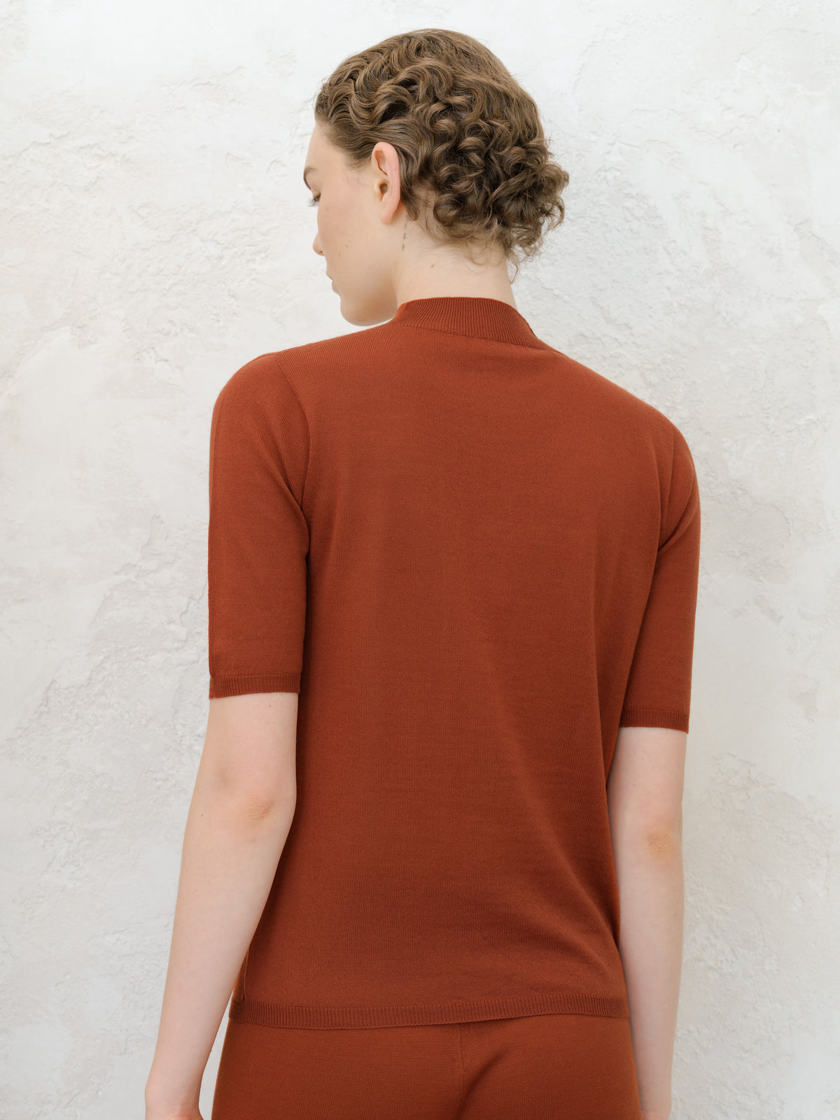 Extra Fine Merino 3/4 Mock Neck