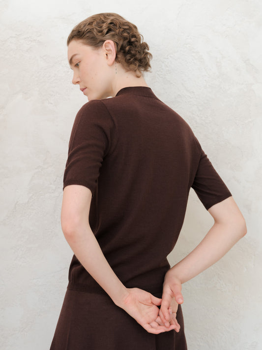 Extra Fine Merino 3/4 Mock Neck