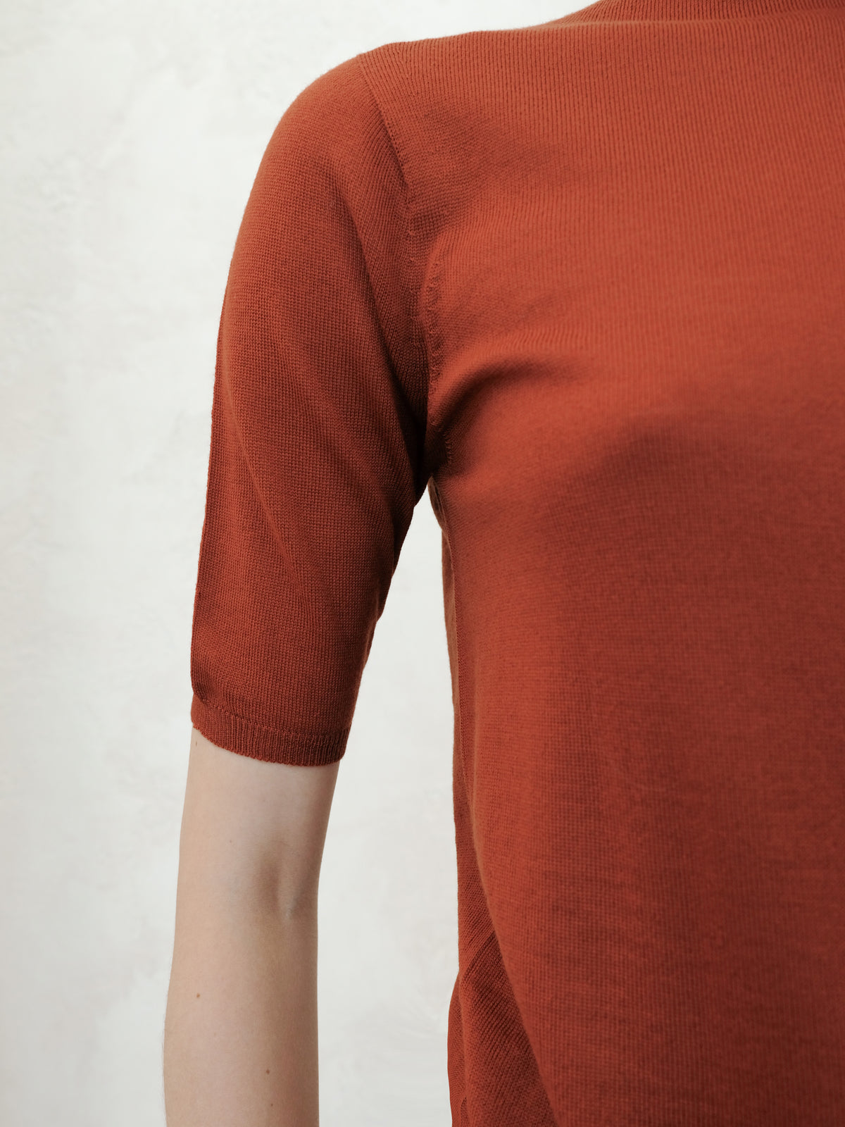 Extra Fine Merino 3/4 Mock Neck