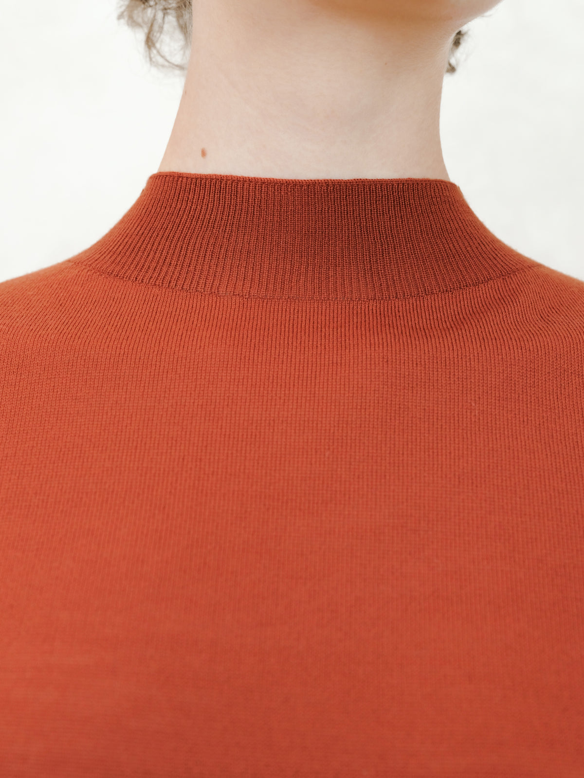 Extra Fine Merino 3/4 Mock Neck