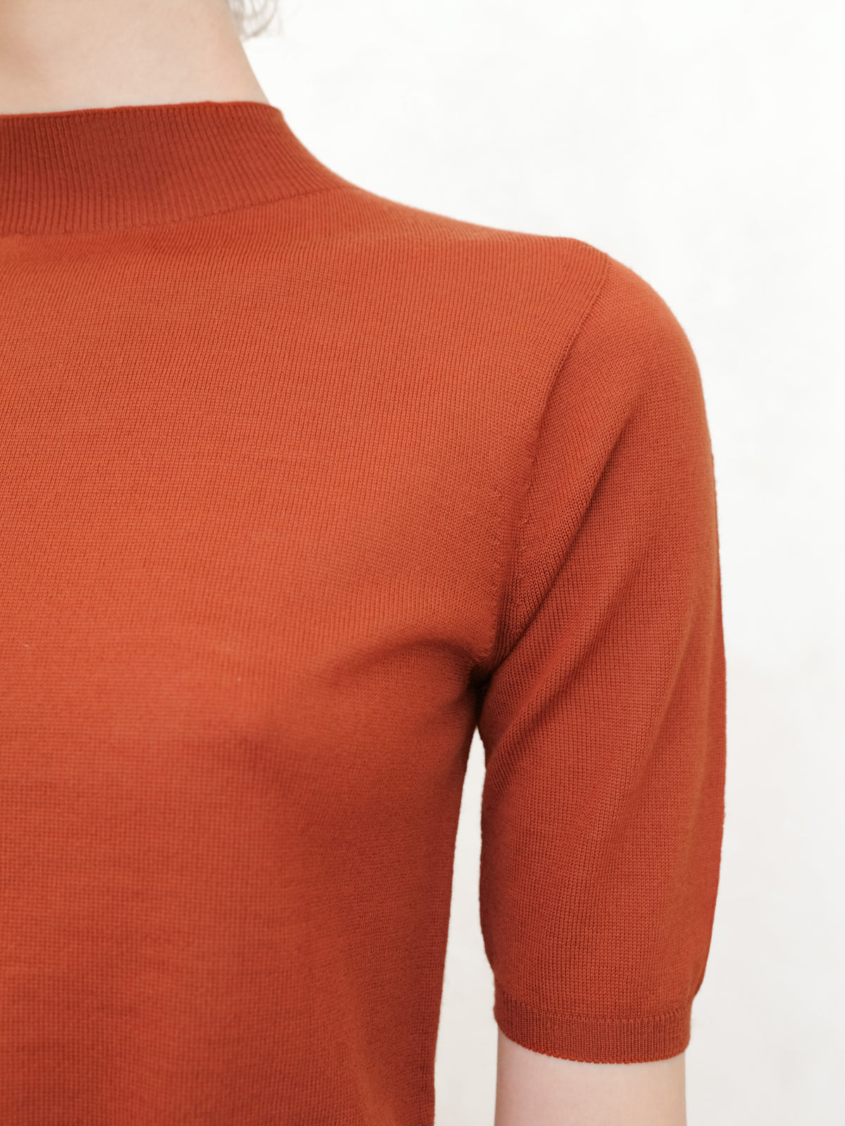 Extra Fine Merino 3/4 Mock Neck