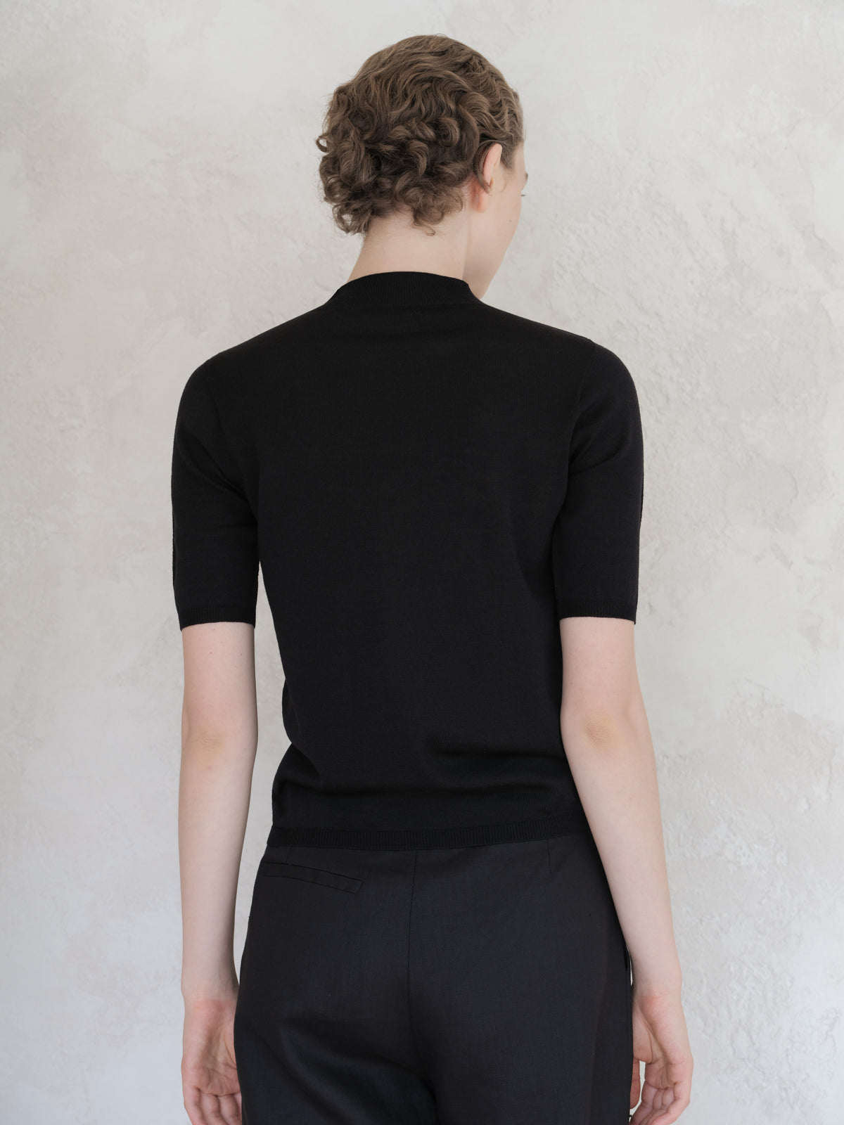 Extra Fine Merino 3/4 Mock Neck