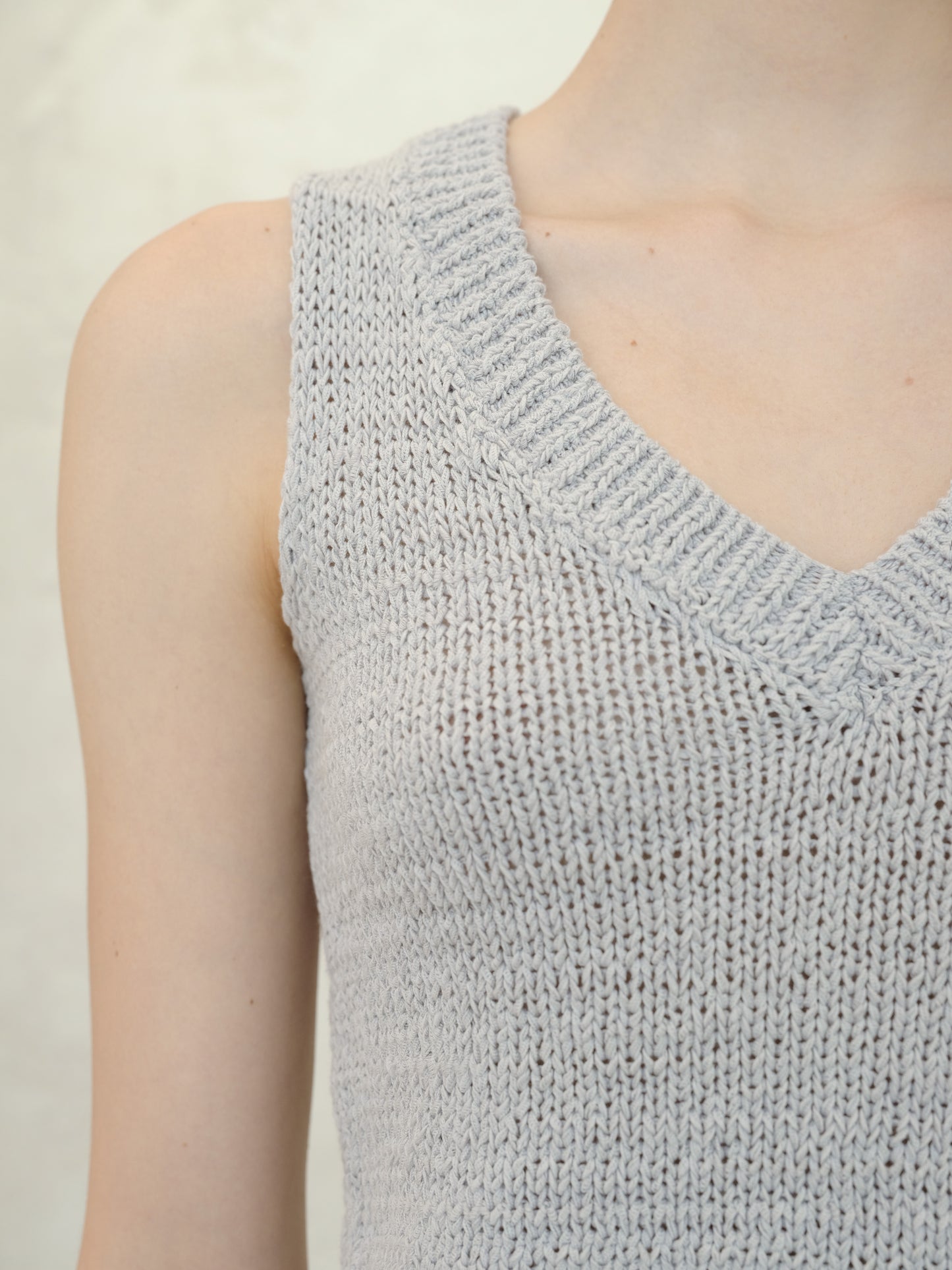 Cotton V-Neck Tank Top