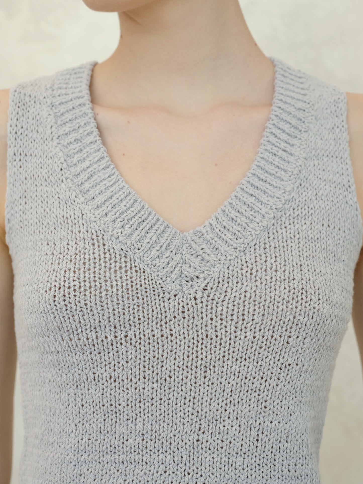 Cotton V-Neck Tank Top
