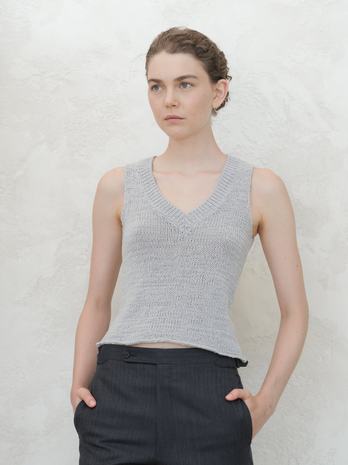 Cotton V-Neck Tank Top