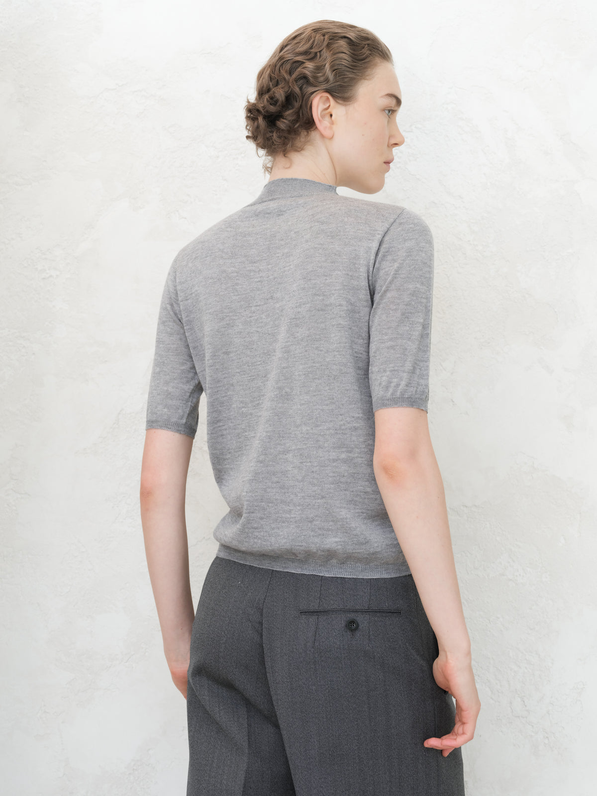 Extra Fine Merino 3/4 Mock Neck