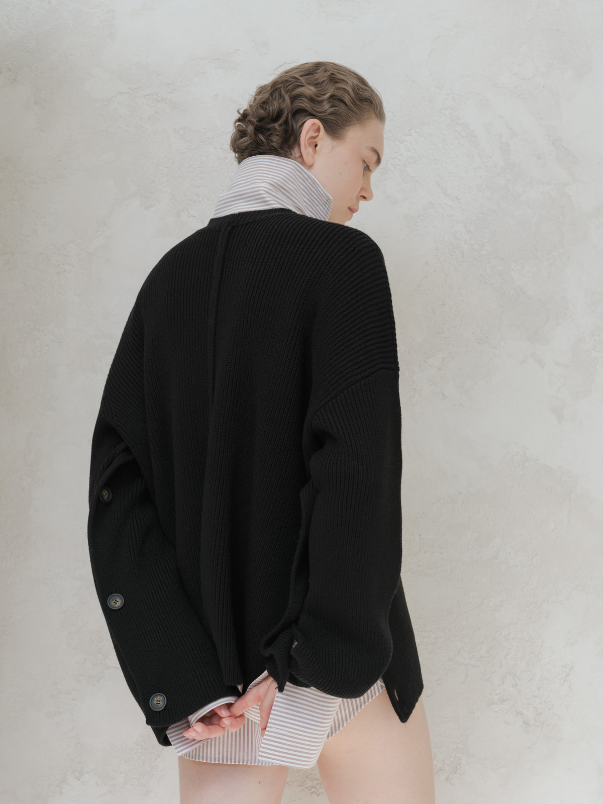 Extra Fine Merino Cape Sweater
