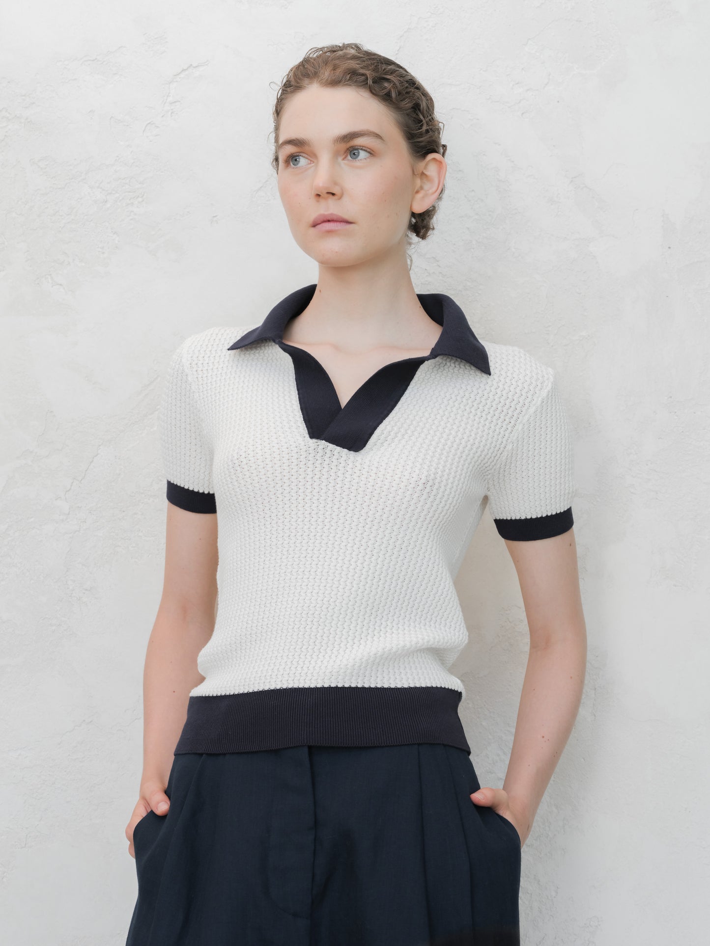 Polo Crochet in Cotone