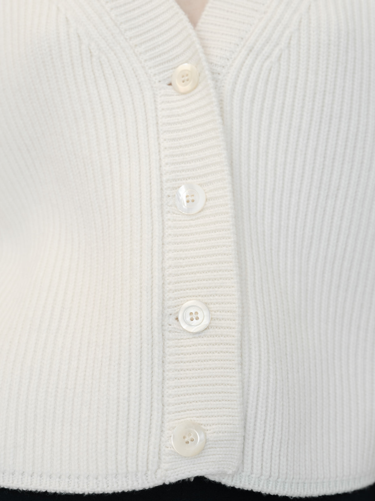Extra Fine Merino Cropped Cardigan