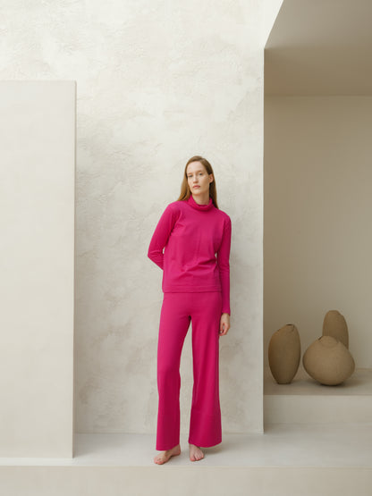 Extra Fine Merino Wide Legged Trousers