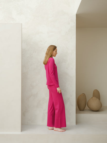 Extra Fine Merino Wide Legged Trousers