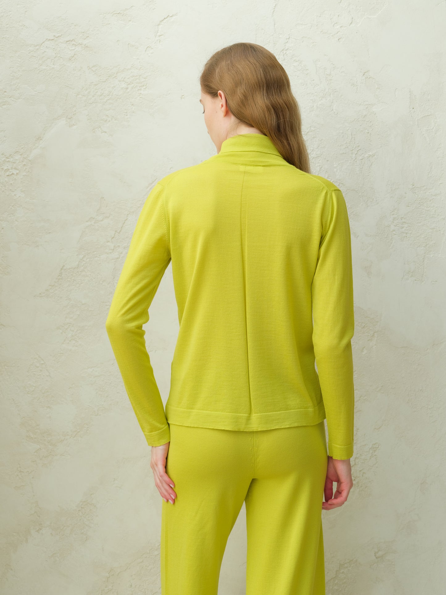 Extra Fine Merino Wool Turtleneck with Flared Sleeve