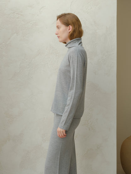 Extra Fine Merino Relaxed Turtleneck (3D-Knit)