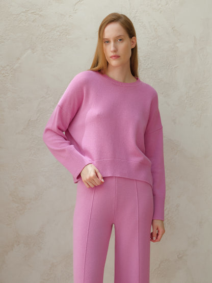 Cashmere Mix Crewneck Sweater