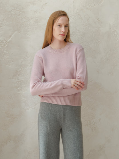 Cashmere Mix Crewneck Sweater