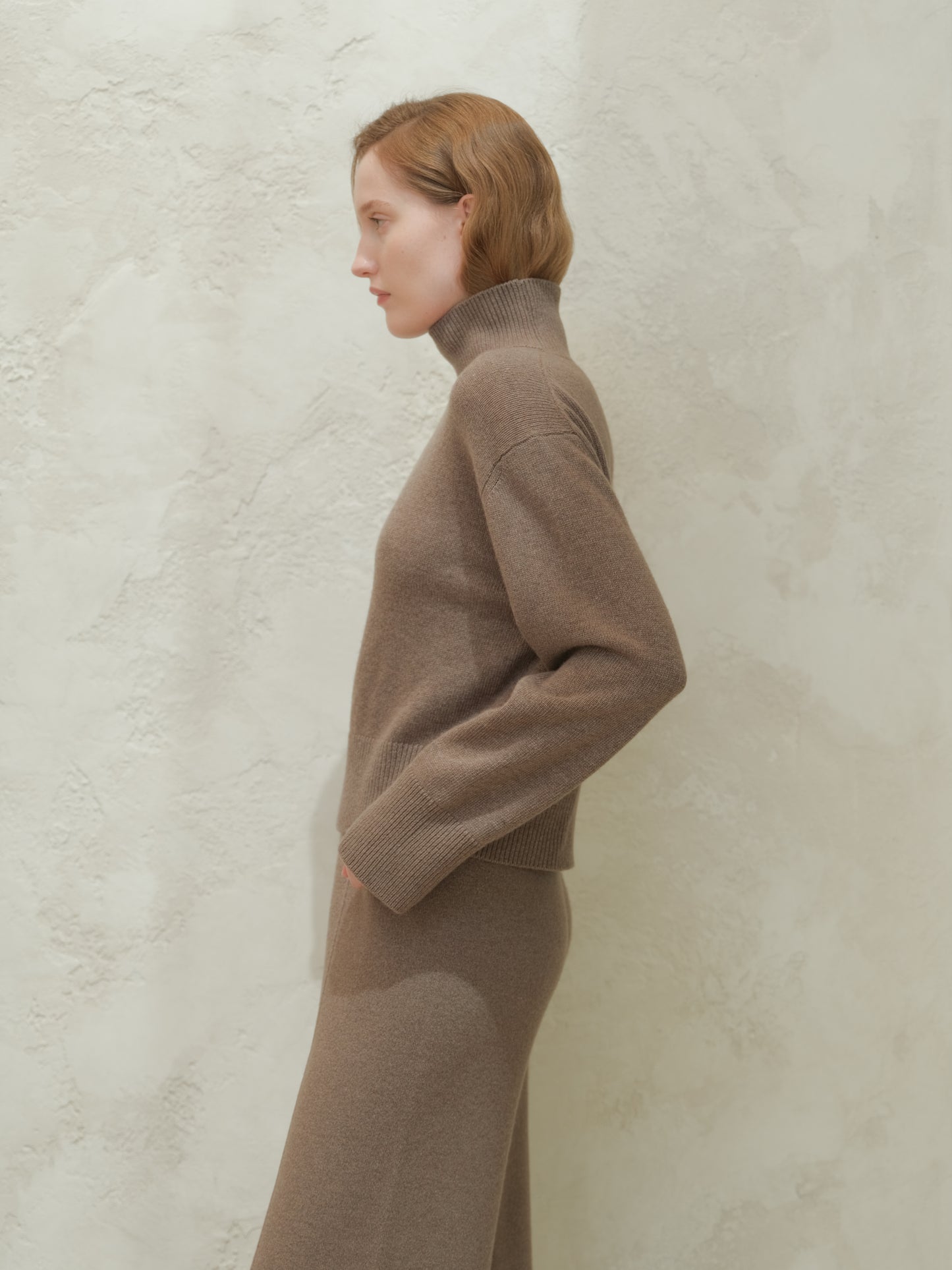 Cashmere Mix Turtleneck Sweater