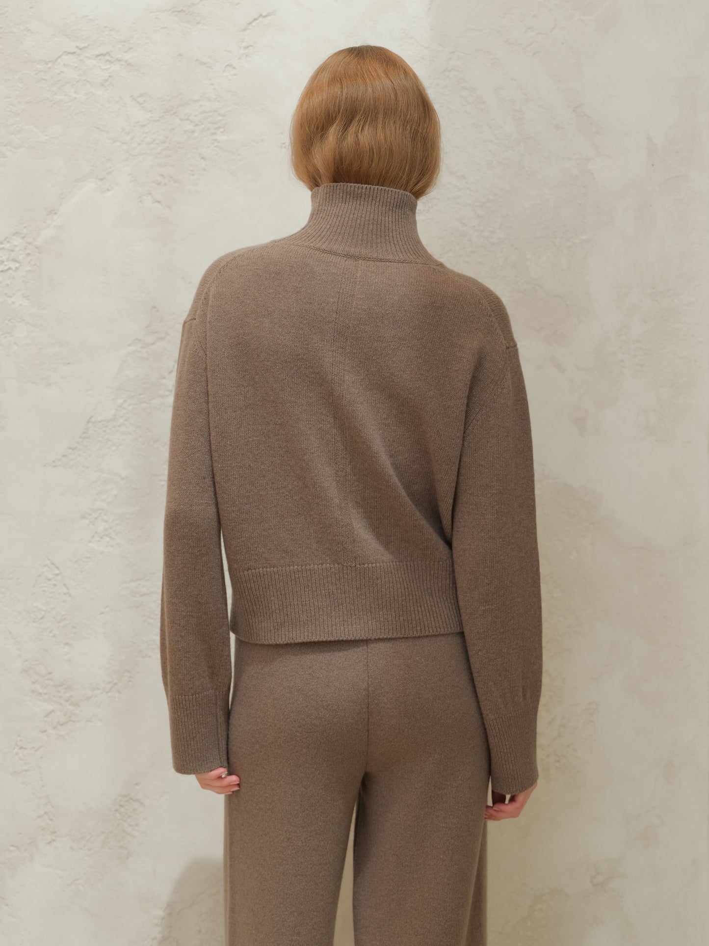 Cashmere Mix Turtleneck Sweater