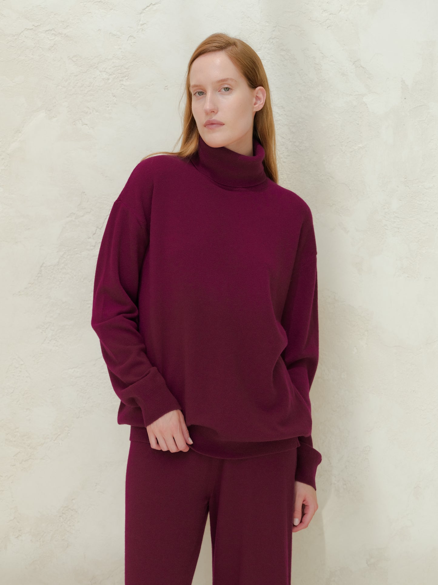 Cashmere Mix Classic Turtleneck Sweater