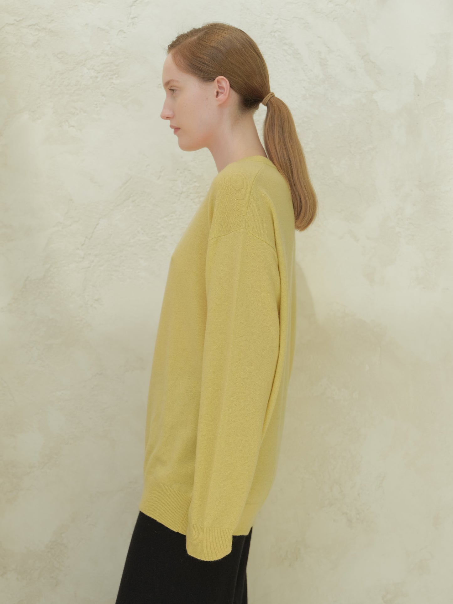 Cashmere Mix Classic Crewneck Sweater