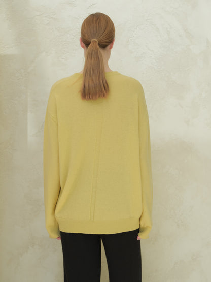 Cashmere Mix Classic Crewneck Sweater