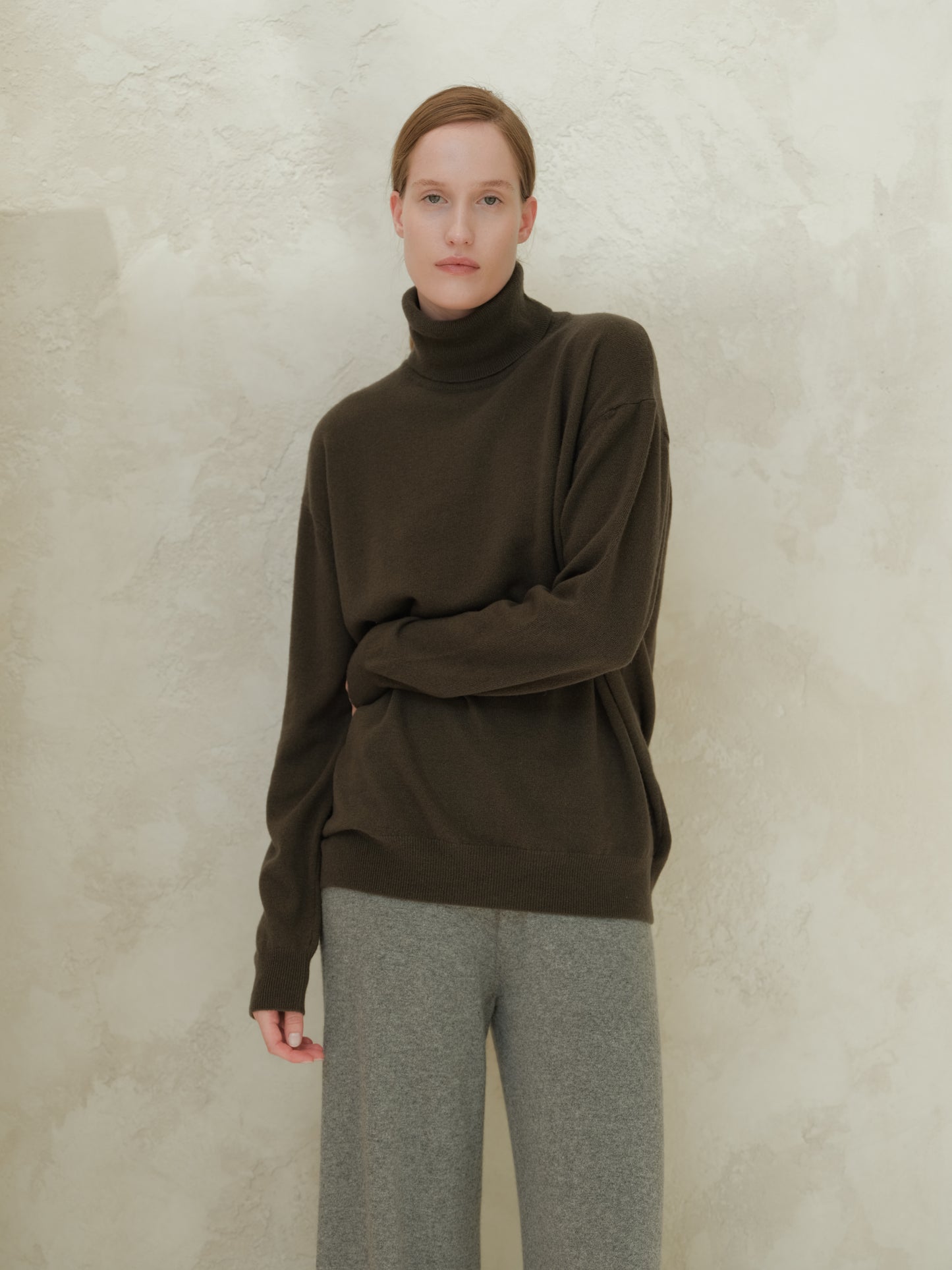 Cashmere Mix Classic Turtleneck Sweater