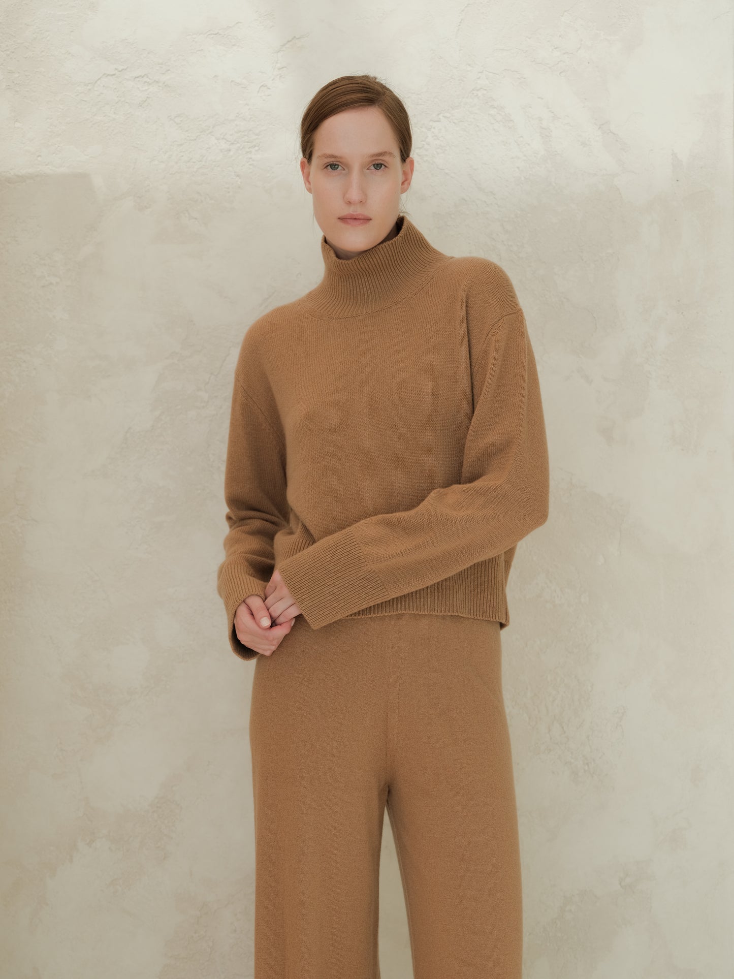 Cashmere Mix Turtleneck Sweater