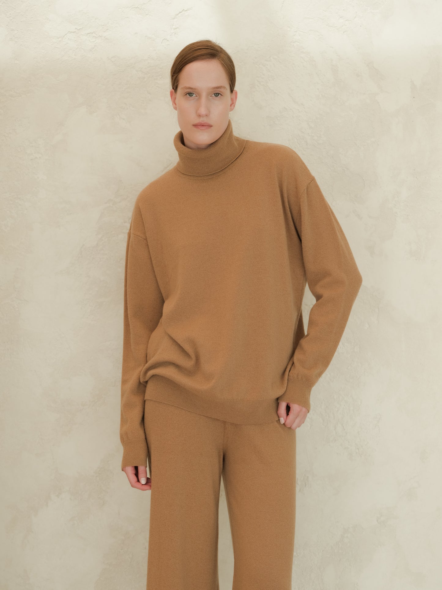 Cashmere Mix Classic Turtleneck Sweater