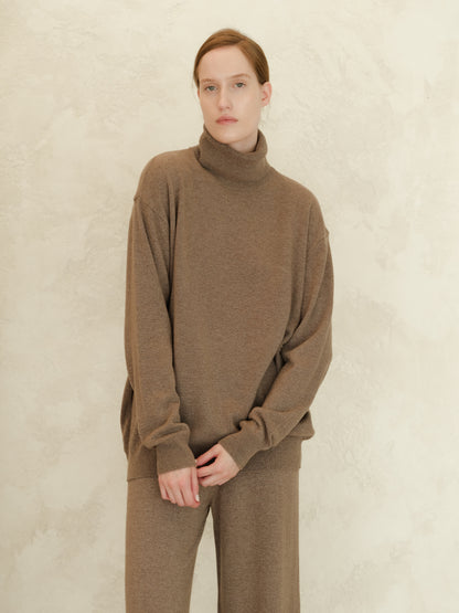 Cashmere Mix Classic Turtleneck Sweater