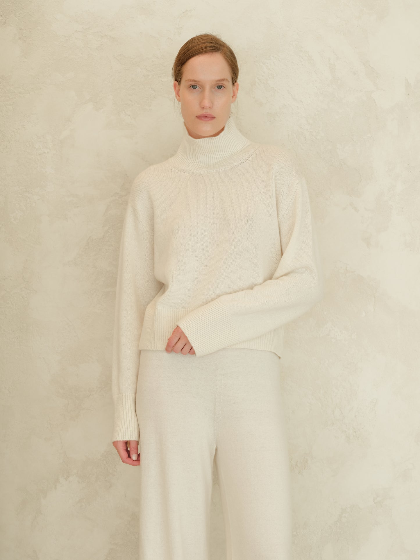 Cashmere Mix Turtleneck Sweater