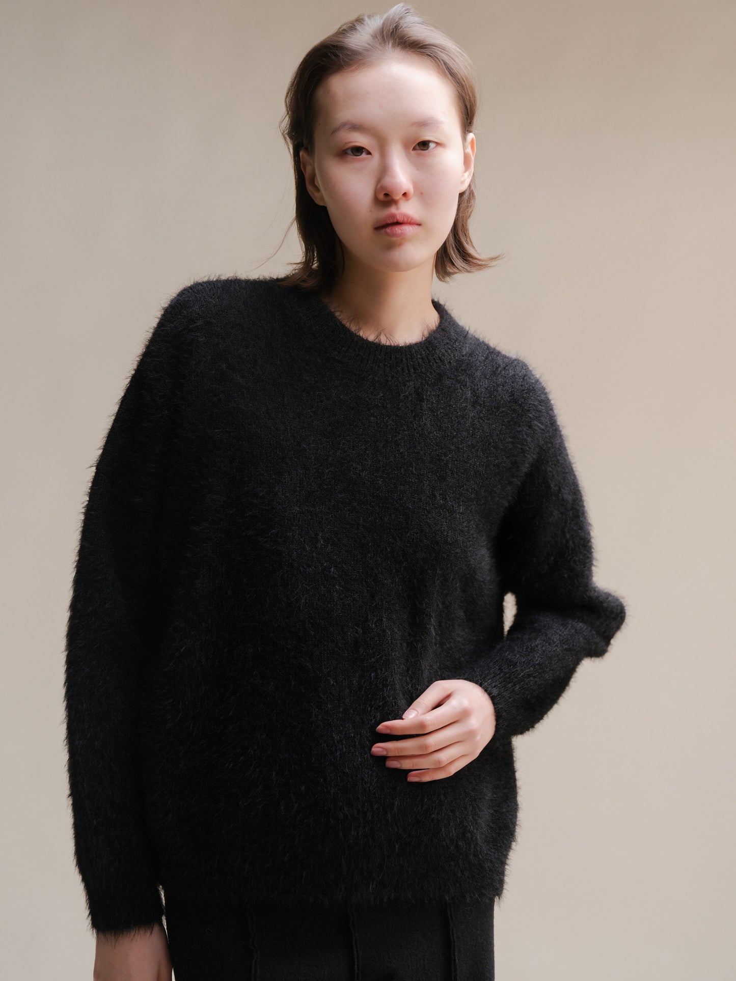 Crewneck in Alpaca Mix