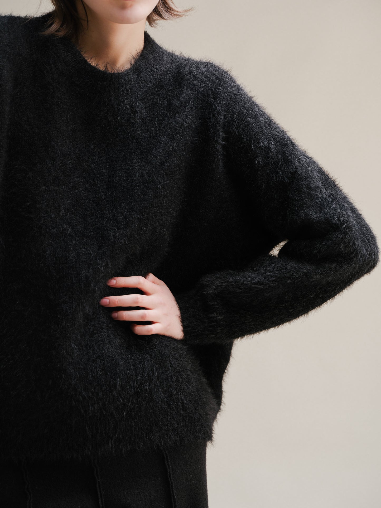 Crewneck in Alpaca Mix