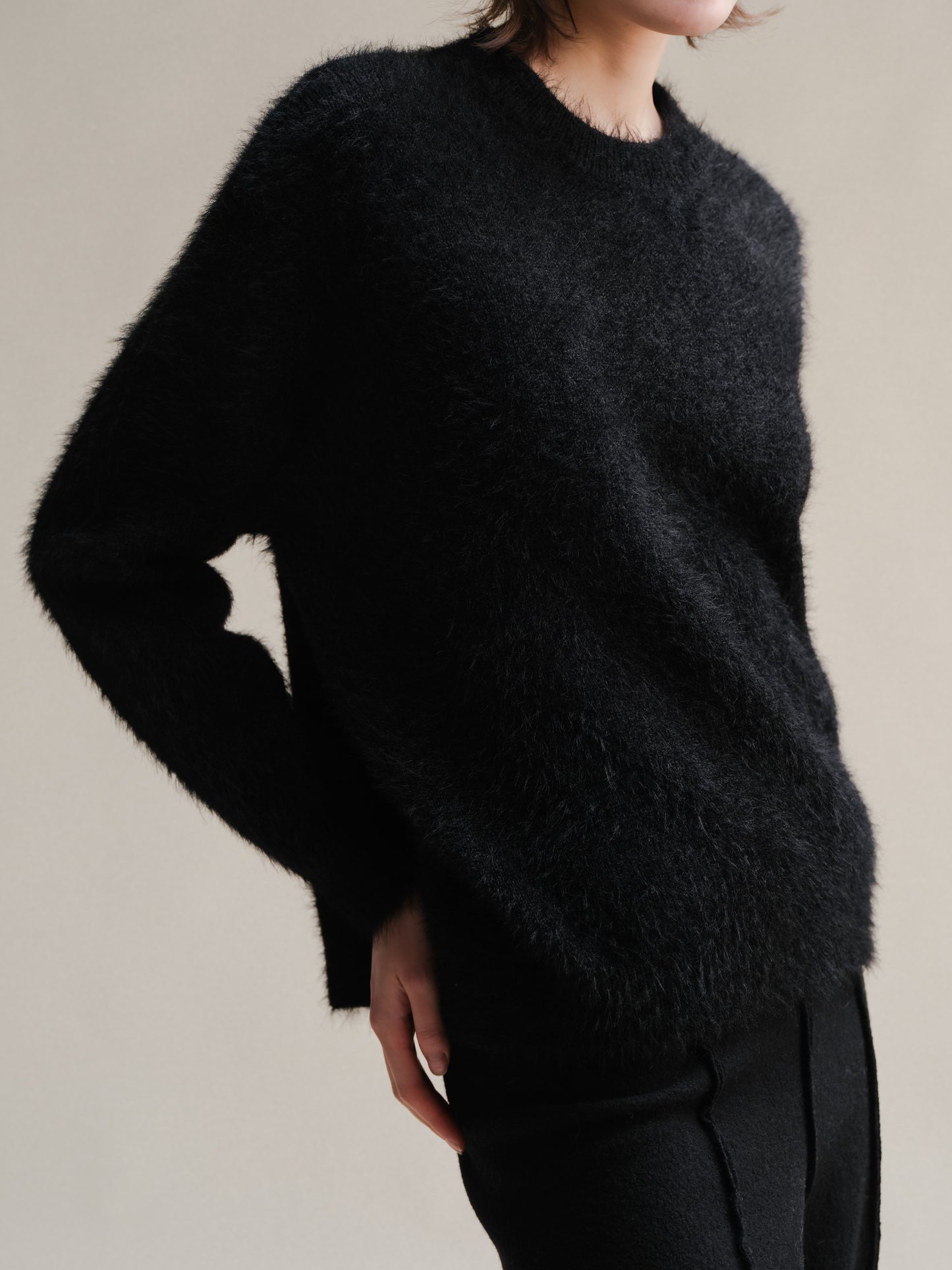 Crewneck in Alpaca Mix