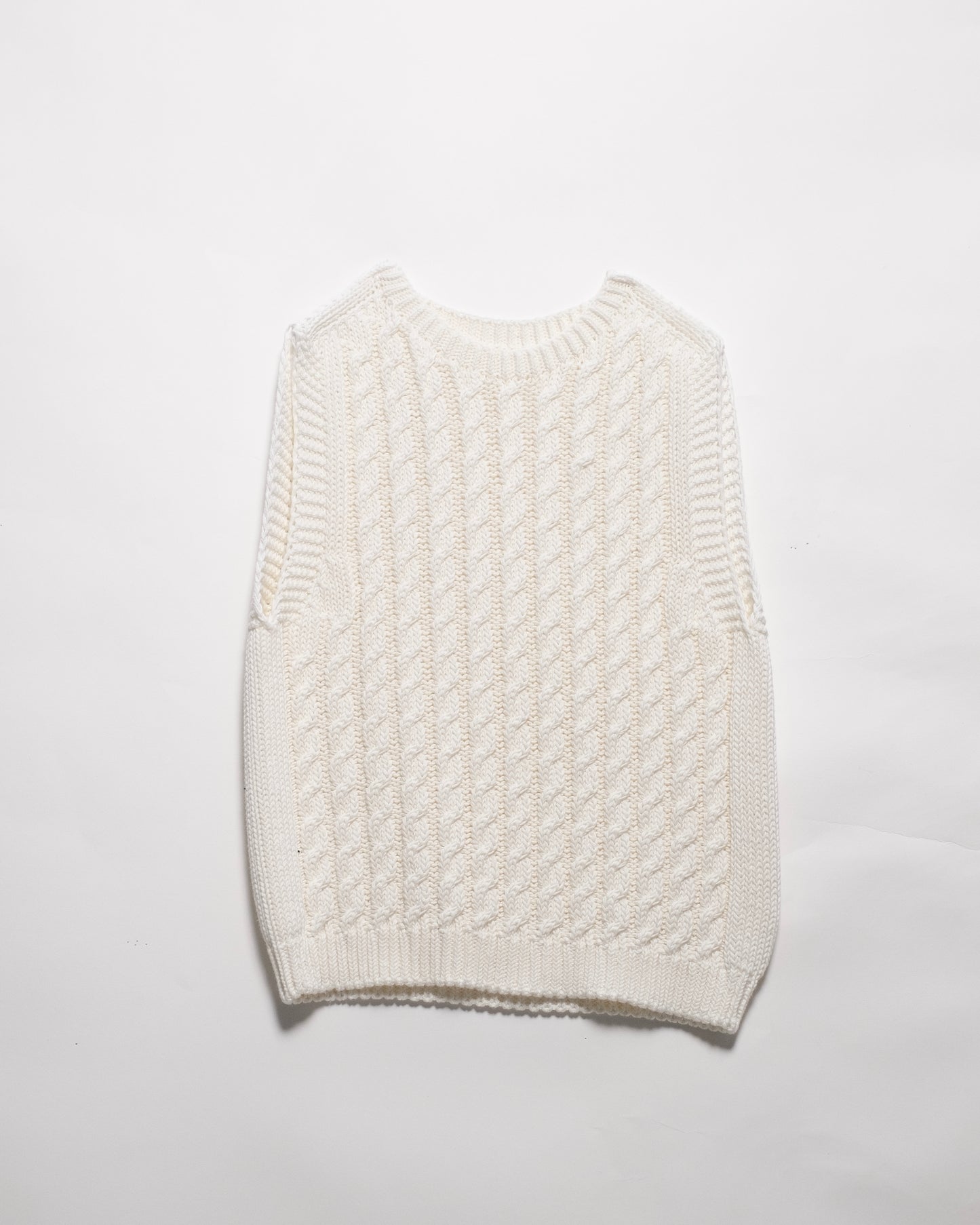 Fine Cotton Cable Tank Top