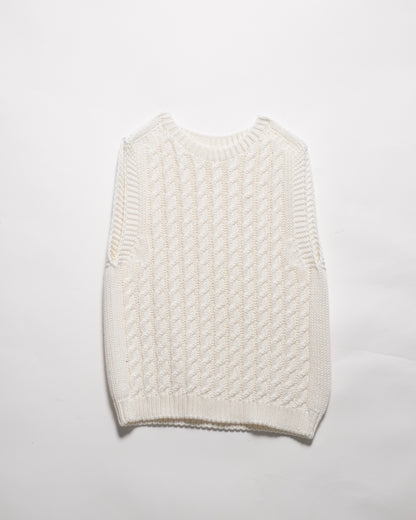 Fine Cotton Cable Tank Top