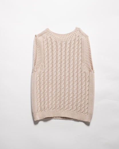 Fine Cotton Cable Tank Top