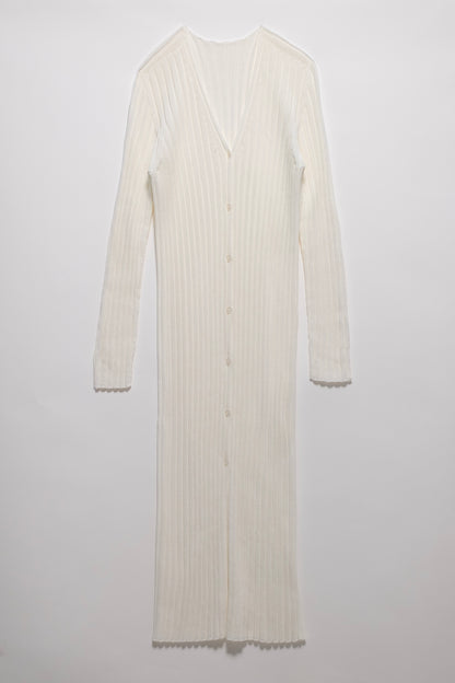 Fine Cotton Long Cardigan