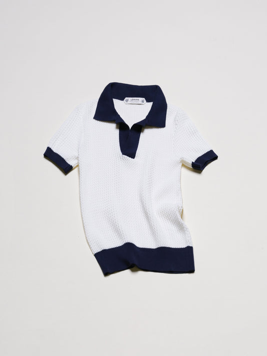 Cotton Crochet Polo