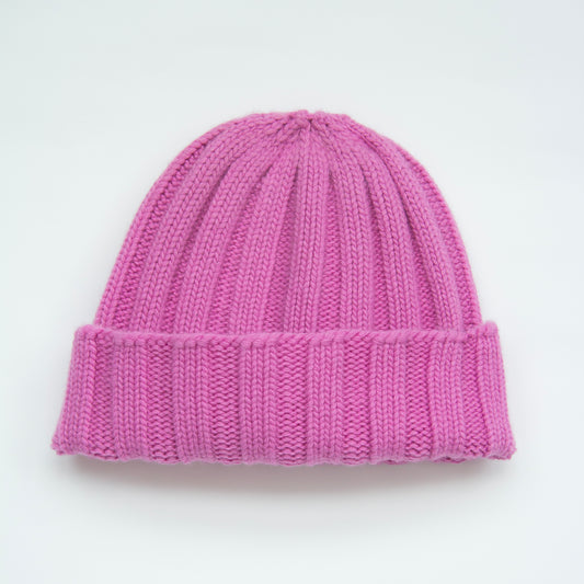 Cashmere Mix Ribbed Beanie