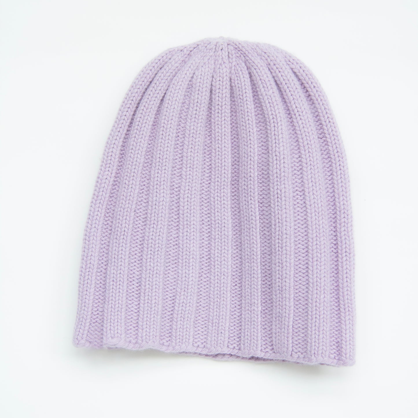 Cashmere Mix Ribbed Beanie